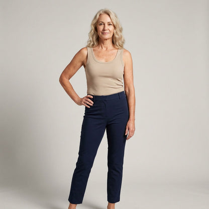 Mary's Ribbed Cotton Built-in Bra Tank